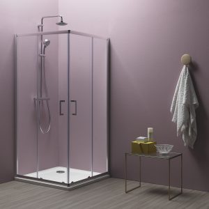 TKK 90 Eko Quat Silver tuš kabina