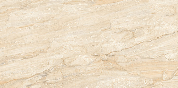 Detalj polirane full lappato površine Royal Diana Beige GL pločice 60x120cm sa prirodnim tokom bež šara u travertino stilu