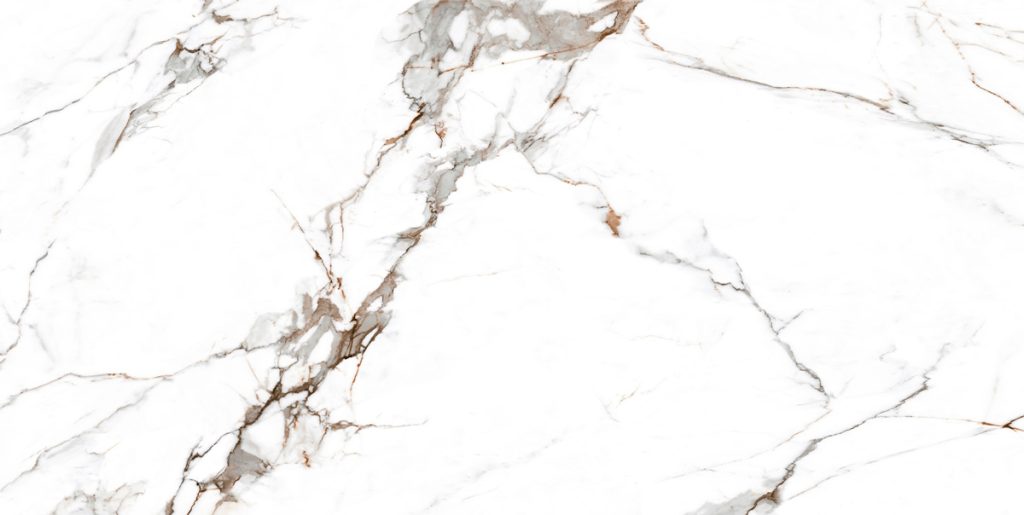 Imperio White 60x120cm bela pločica sa sivim i zlatnosmeđim venama